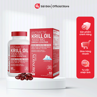 Dầu nhuyễn thể Bronson Antarctic Krill Oil With Omega-3 Epa/Dha 1000 Mg Hỗ trợ sức khỏe tim mạch - G