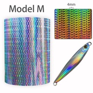 Fish Scale Pattern Holographic Hot Stamping Foil for Fishing Lure 8cm*15m-Dimue