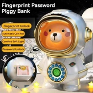 Children's Piggy Bank Toy Electronic Mini ATM Savings Machine with Password & Fingerprint Unlocking 