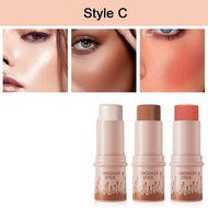 BEAUTYLASS 3Pcs แมตต์ธรรมชาติ ชุดแท่งคอนทัวร์ สามมิติ หลากสี ปากกาคอนทัวร์รูปหน้า V แต่งหน้า ไม่ซึมน