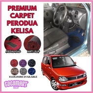 CARPET PERODUA KELISA CAR CARPET 3 PCS/SET CUSTOMIZED Anti Slip Coil Mat Lapis Karpet Kereta KELISA