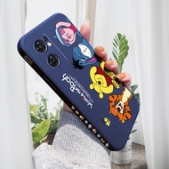 เคส Jizetin สำหรับ OPPO Reno8 5G Reno8 Pro 5G Reno8 Z 5G Reno7 5G Reno7 Pro 5G Reno6 Z 5G Reno6 Reno 6 5G Reno 6 Pro เคสฝาครอบปลอกซิลิโคนลายการ์ตูนรูปหมีทิกเกอร์โทรศัพท์ดีไซน์ข้าง