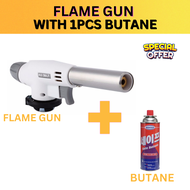 cod Qualithings Flame gun with Butane/ Blow torch and Butane Gas Multi Purpose Torch/Flame Gun High Quality Gas Blow Butane Auto Ignition Jet Burner Welding Torch Original Safe Butane Maxsun Gas For Portable Gas Stove 220 grams