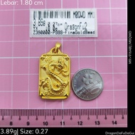 Murni Mewah Emas999, Loket Dg Dragon Segi Hard Gold9 Da Fu Da Gui 300373 1.1 cm Pd 0.27