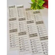 Laminate Reusable Monthly Saving $6360  A6 Cash Envelope @ saving Calendar