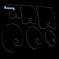 [Aus-t] 1Pc Clear Acrylic Artist Paint Mixing Palette Watercolor Palette Pigment Tray