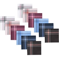 Sapu Tangan Lelaki 12 Pek Sapu Tangan Lembut untuk Lelaki Premium Aneka Sapu Tangan Lelaki Poket Per