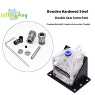 [spring-t] 1 Set 3d Printer Accessories Dual Drive Gear Extruder Kit Cloned Btech Upgrade For Extrud