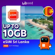 Hello1010 eSIM Sri Lanka (5GB/ 10GB) - NEW Launch