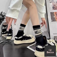 💌Limited Time Special Offer 89 Yuan⬇️45 Yuan 💝Becca-z0433 [Ready Stock-Fast Shipping Socks] H0LLO/RI