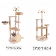 Luxury Multi-Level Cat Tree Tower with Hammock & Scratching Post Cat Condo Climber Activity House 11