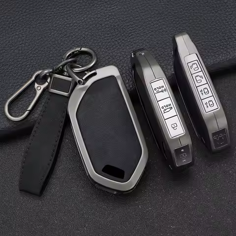 5/6/7/8/9 Buttons Zinc Alloy Silicone Car Key Case Cover Shell Remote Key Fob For Kia Picanto Sorent