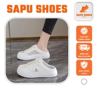 Women's Sports SHOES, Women's Sandals Made of Leather and Breathable Mesh Fabric, QC Fullbox - SAPU 