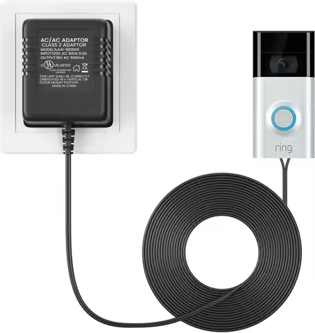 18V Doorbell Transformer, Power Supply Adapter Compatible with Nest Hello Video Doorbell, Arlo and E