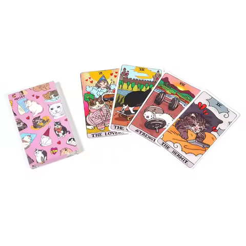 The Original Cat Meme Tarot Deck 22 Major Arcana Cat Meme Tarot Funny Witchy Cat Tarot Deck Cat Kawa