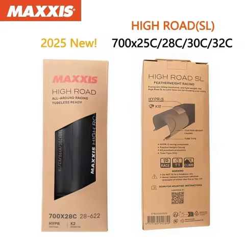 MAXXIS HIGH ROAD SL 2025 New 700x25C/28C/30C/32C All-round Ultralight Road bike tires Tubeless compe