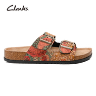 Clarks Women Shoes Arizona Slides 9042 Variousflowers CLARKS Brookleigh Sun Slides Womens Shoes Oak 