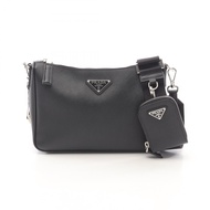 【二手】Prada PRADA SAFFIANO TRAVEL 2VH1139Z2F0002 黑色皮革單肩包 男女通用 全新