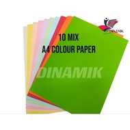 10 Mix Colour Paper A4 80gsm