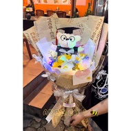 HANOI 1-3H/ Graduation bear bouquet, wax flowers, congratulatory graduation ABee gift