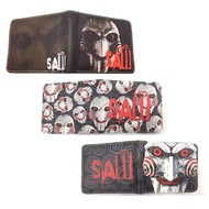 E7RB Chainsaw Before Short Wallet Men Wallet Birthday Gift