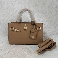 泰國 LYN 啡色皮革 長方 手提 斜咩袋