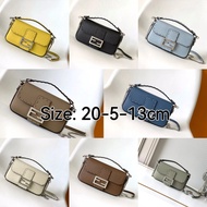 Lychee Grain Cowhide Baguette Small Baguette Baguette Bag Handbag Shoulder Bag Messenger Bag Female 