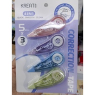 Kreati Dazzle Correction Tape (4 in 1)