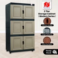 3 Tier Storage Cabinet (Modern Series) | Almari 3 Tingkat (Siri Moden) /Almari Baju / Baju Almari GH
