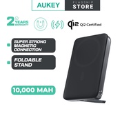 Aukey PB-MS06 MagFusion 10000mAh 30W Qi2 Bank Kuasa Pengecasan Wayarles Magnet