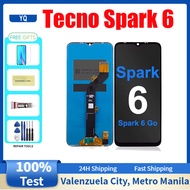 Original Tecno Spark 6 Spark 6 Go Spark 6 Air LCD Display Touch Screen Replacement
