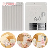 ROXUL Paper Trimmer Scoring Board, Plastic DIY Gift Box Letter Craft Paper Cutter, with Measuring Gr