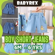 Seluar Jeans Pendek Boy Girl Baby Short Crop Denim Jeans Short Pants