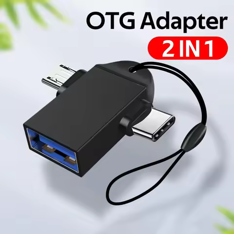 OTG Adapter USB Type C Micro USB 2 in 1 Android Mobile Phone Convertor U Disk Tablet OTG Connector U