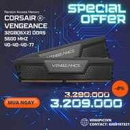 Corsair VENGEANCE 32GB 5600MHz DDR5 Ram (16GBx2) CMK32GX5M2B5600C40 [NEW]