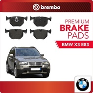 BREMBO Rear Brake Pads (1 set) For BMW X3 E83 2.0i,2.0d,2.5i,3.0i,3.0d, BMW X3 E83 3.5d