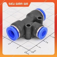 [5 Pieces]- PEG8-6 T-Tube Pneumatic Connector 6mm to 8 - 8mm SmartFix Components