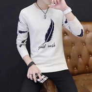 Hot Sale T-Shirt Down lengan panjang Baju Casuall lelaki baru sweater lelaki kemeja