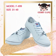 รองเท้าผ้าใบ รองเท้าผ้าใบผญ สีขาว น้ำหนักเบา ทรงสวย ยี่ห้อ Gerry Gang เบอร์ 32-40 รุ่นขายดี