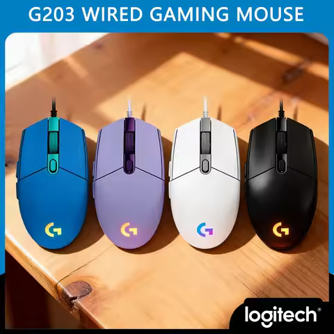 Logitech G304/G305/G102/G203 LIGHTSPEED Gaming, HERO Sensor, 12K DPI, 6 Buttons, 250h, Plug & Play