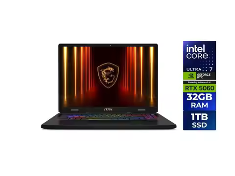 MSI CROSSHAIR A16 Gaming Laptop - 16" QHD+ 240hz - Intel Core Ultra 7 255HX - GeForce RTX 5060 - 32G