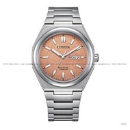 CITIZEN AW0130-85Z ZENSHIN Day Date Eco-Drive 39.5mm Titanium Salmon