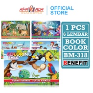 Apazada - Kindergarten Coloring Book [1 Pcs - 6 Sheets] / Picture Book for 2 Year Old Children BM-31