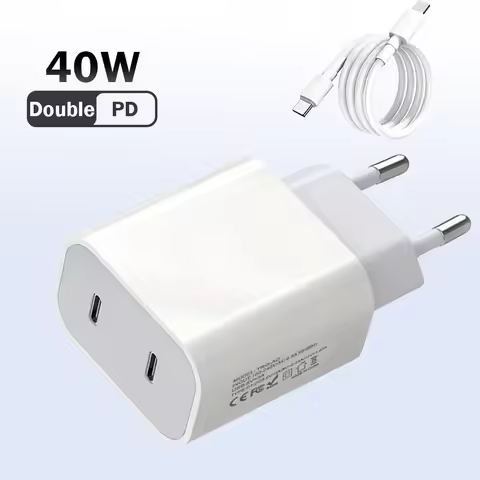 PD 40W Charger Dual PD Ports Type C Quick Charge For Universal USB device Power Adapter QC 3.0 Quick