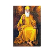 Guru Nanak, Founder of The Sikh Religion, Sikhism Poster, Religious Poster (2) Wall Art Paintings Ca