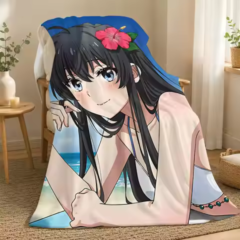 My Youth Romantic Comedy Is Wrong Throw flannel blanket, suitable for sofas, beds, offices, exquisit