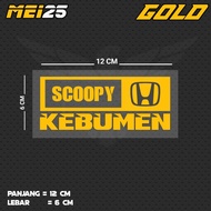 SCOOPY KEBUMEN CUTTING STICKER MEI25BL JTG/