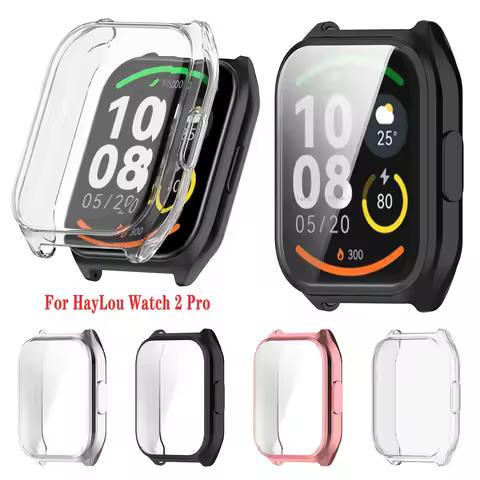TPU Cover Case For Haylou Watch 2 Pro Smart watch Screen Protector Full Coverage Bumper For Haylou W