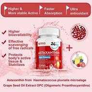 NEVISS Astaxanthin 24mg with Grapeseed Oil, Ashwagandha 75 softgels