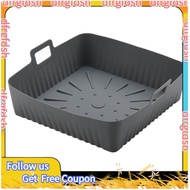 【D&F】23cm/9Inch Square Large Silicone Air Fryer Liners Mold for  Air Fryer 6-8QT Reusable Airfryer O
